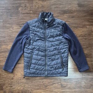 Men's Blue Quilted Jacket Champion Size Small